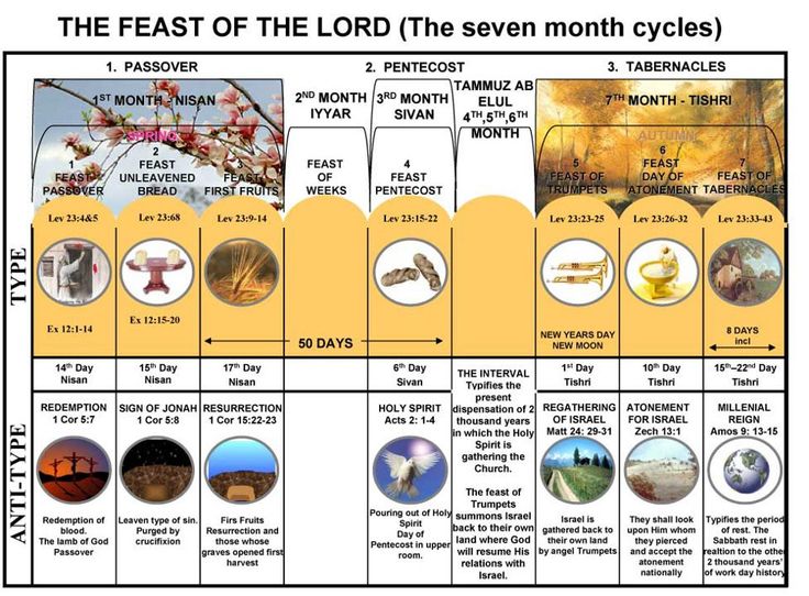 Old Testament Feasts Chart